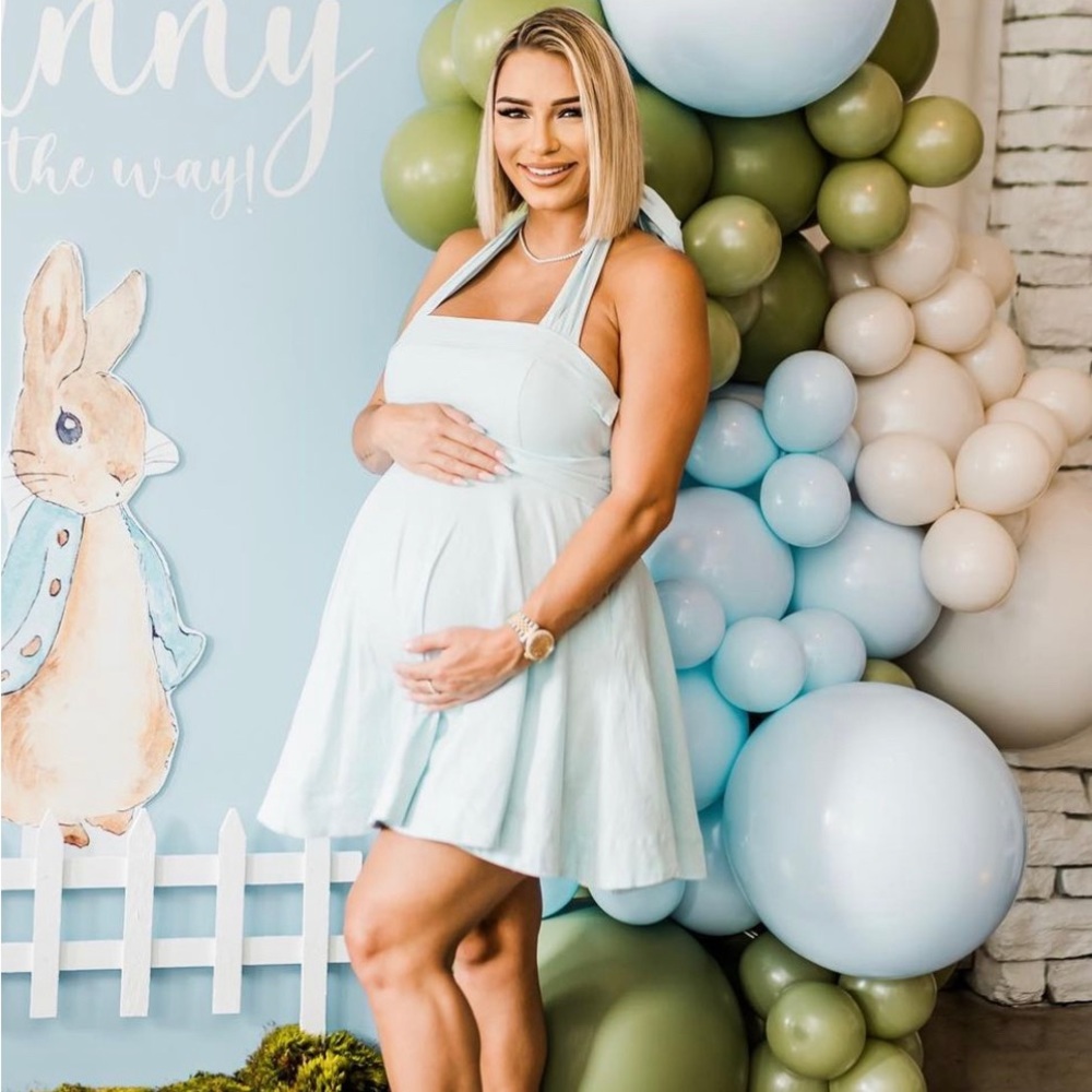 Baby Blue Dress Maternity